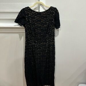 Maggy London- Women- open back black - Lace midi